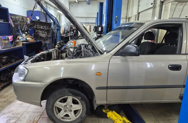 Первый запуск 16-клапанного двигателя на Hyundai Accent