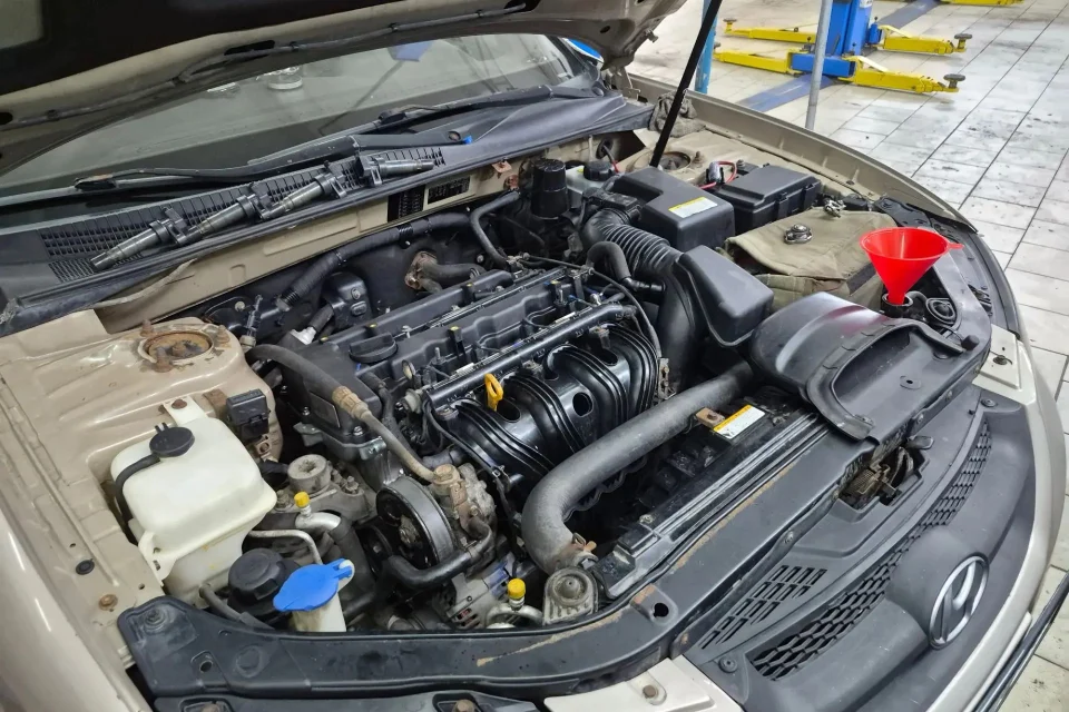 Замена двигателя Hyundai Sonata NF двигатель G4KA 2.0