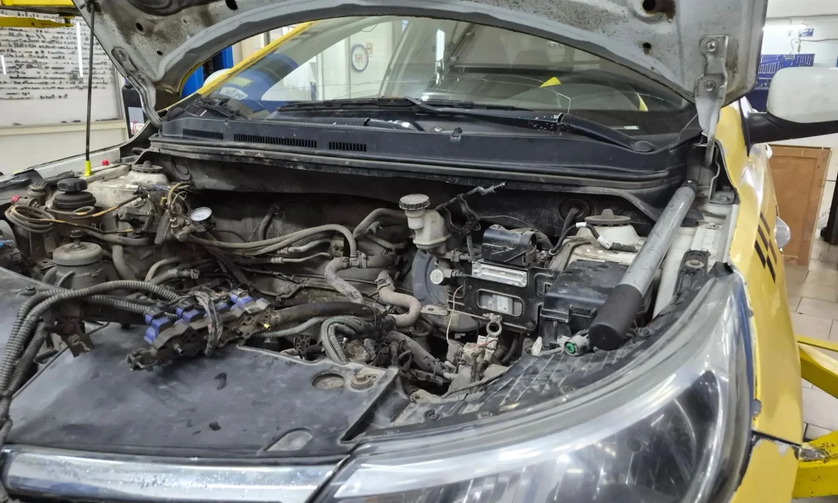Замена двигателя Kia Rio 3 двигатель G4FA 1.4