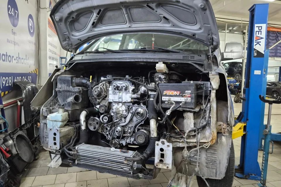 Замена двигателя Hyundai Grand Starex / H1 двигатель D4CB 2.5 CRDi Euro 4